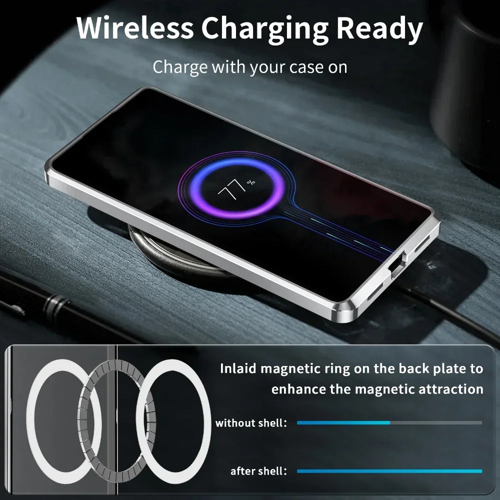Magnetic Full Protection Aluminum Case For Samsung Galaxy S Series