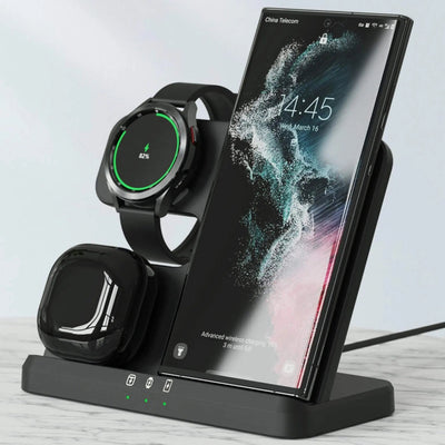 3 in 1 Wireless Charger Station For Samsung Devices - S Ultra Case