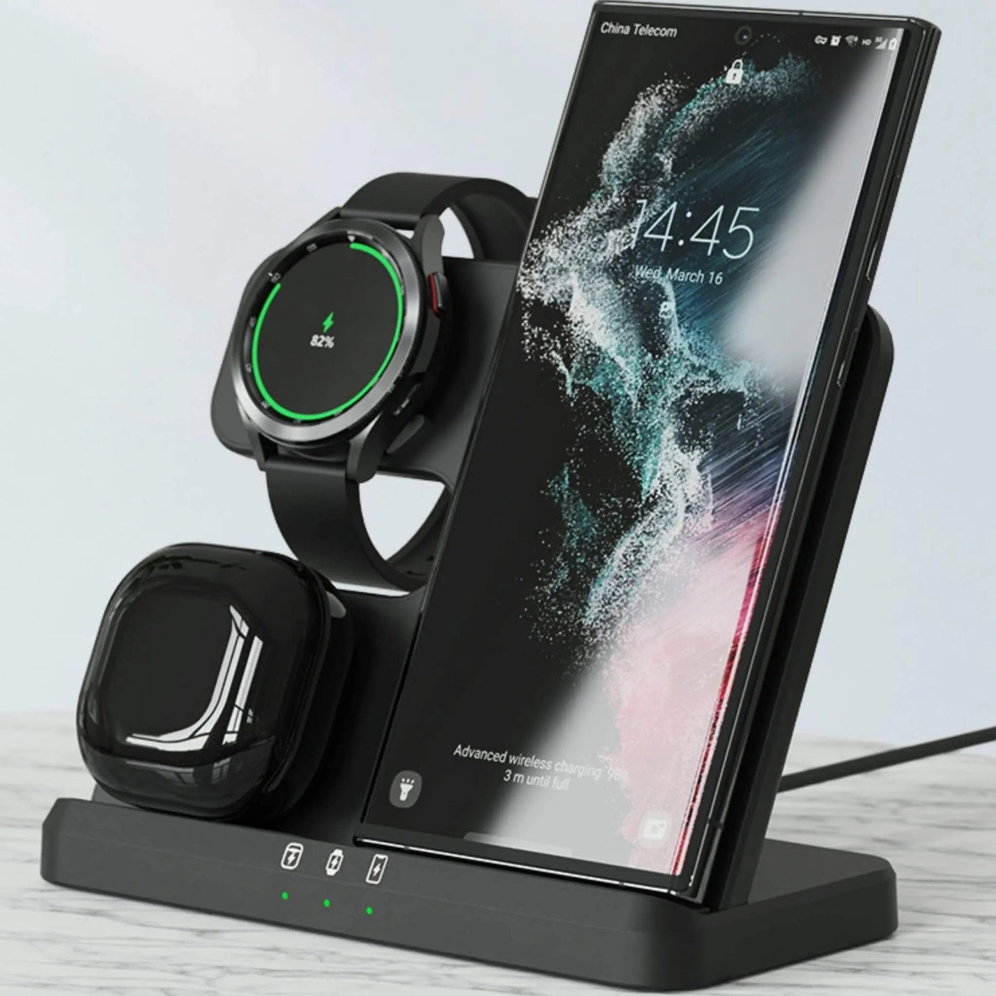 3 in 1 Wireless Charger Station For Samsung Devices - S Ultra Case