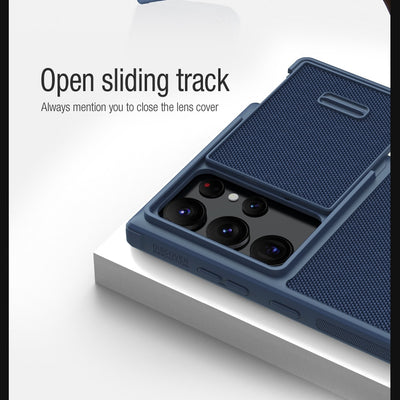 Textured Nylon Fiber Slide Case For Samsung Galaxy S23 Ultra - S Ultra Case
