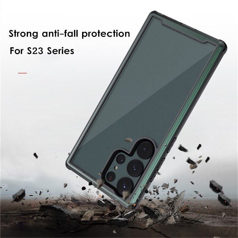 Transparent Aluminium Case For Samsung Galaxy S23 Series - S Ultra Case