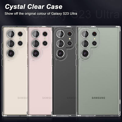 Transparent Hard Case with Air Pocket Corners for Samsung Galaxy S23 Series - S Ultra Case