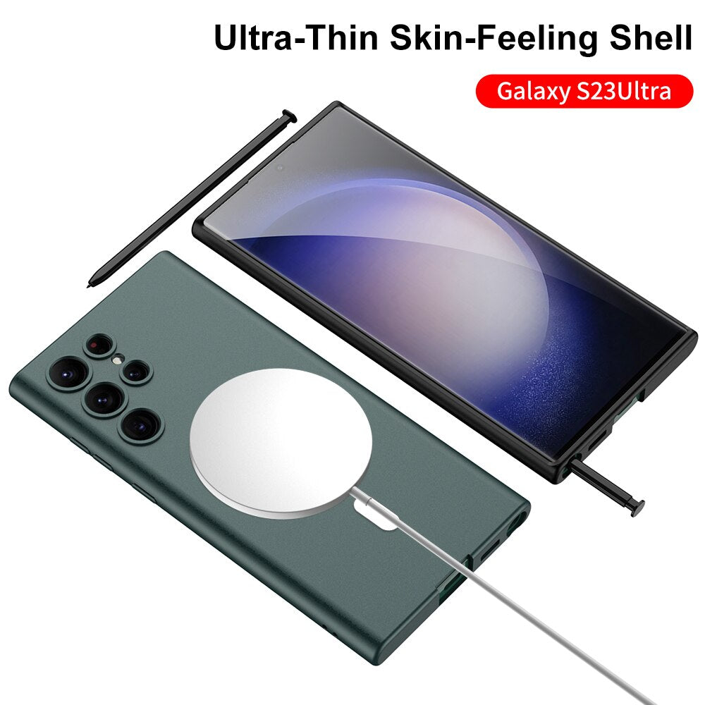 Ultra Thin Magnetic Wireless Case for Samsung Galaxy S23 Series - S Ultra Case